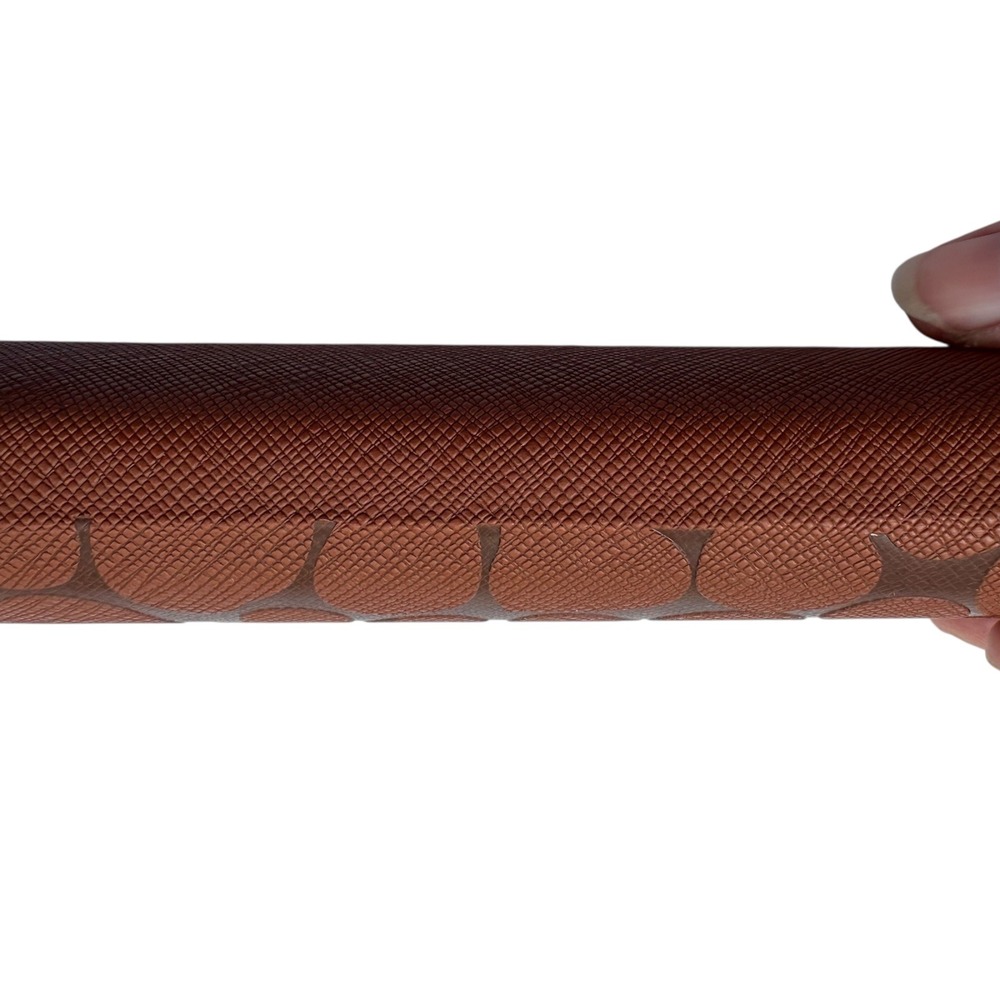Eyeglass Case Hard Shell Clamshell Protective Brown‎ Pattern - Picture 6 of 9